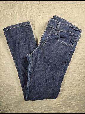 Levi's Straight Leg Jeans in Dark Blue Denim